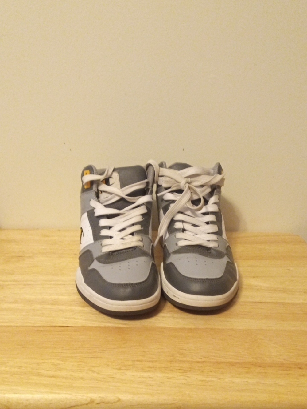 Champion Kids Grey and White High-Top Sneakers